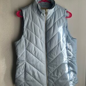 Michael Kors Sky Blue Quilted Vest